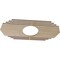 Ekena Millwork Chrysler Wood Fretwork Pierced Ceiling Medallion, Birch, 28"W x 14"H x 7 3/8"ID x 3/8"T CMWP28X14X0375CSBI - alternate 2